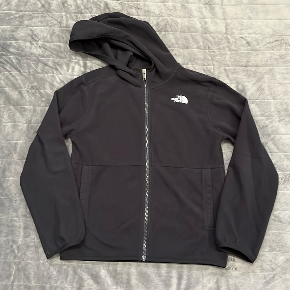 North Face kids Glacier Full Zip Hooded Fleece Jacket